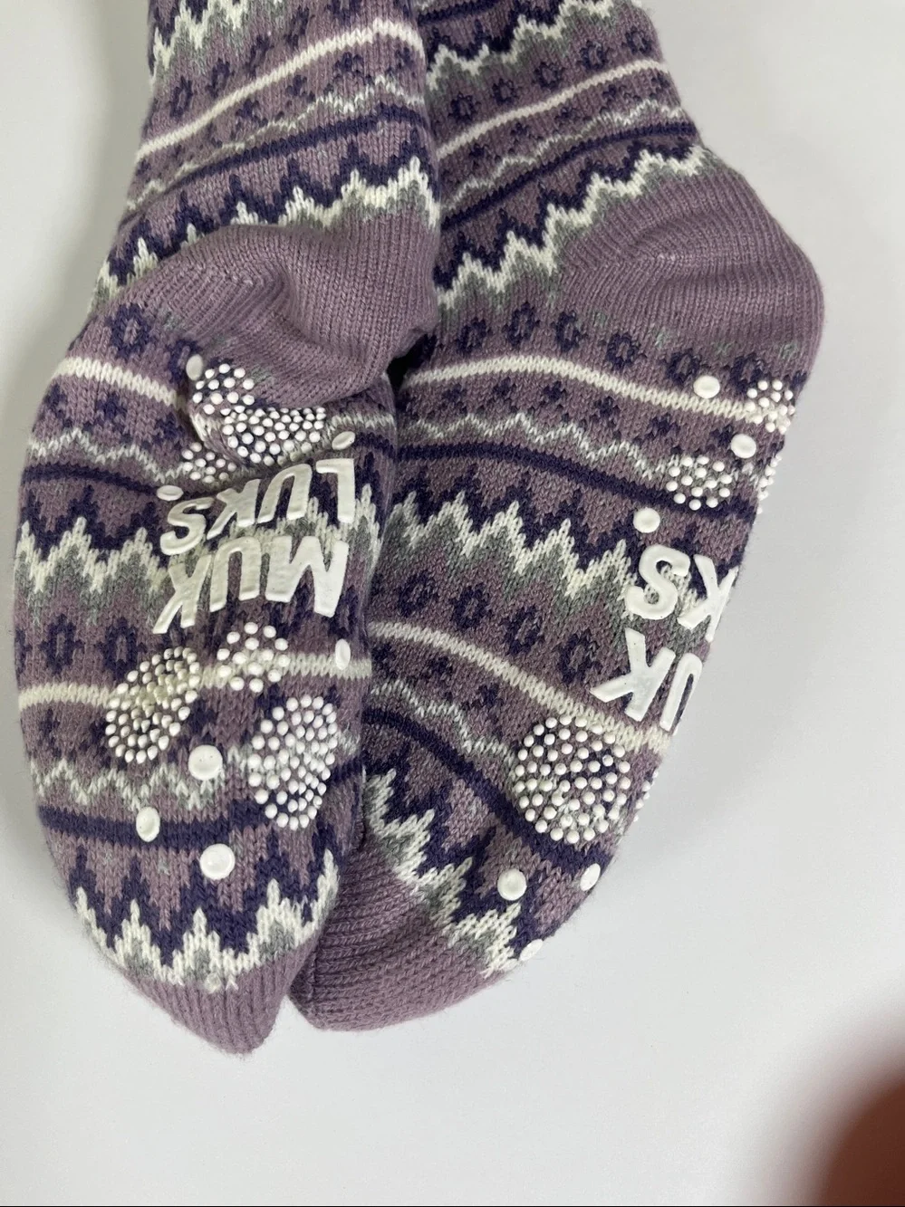 Muk Luk Purple Lavender Women’s Cabin Sock Size S/M (5-7)